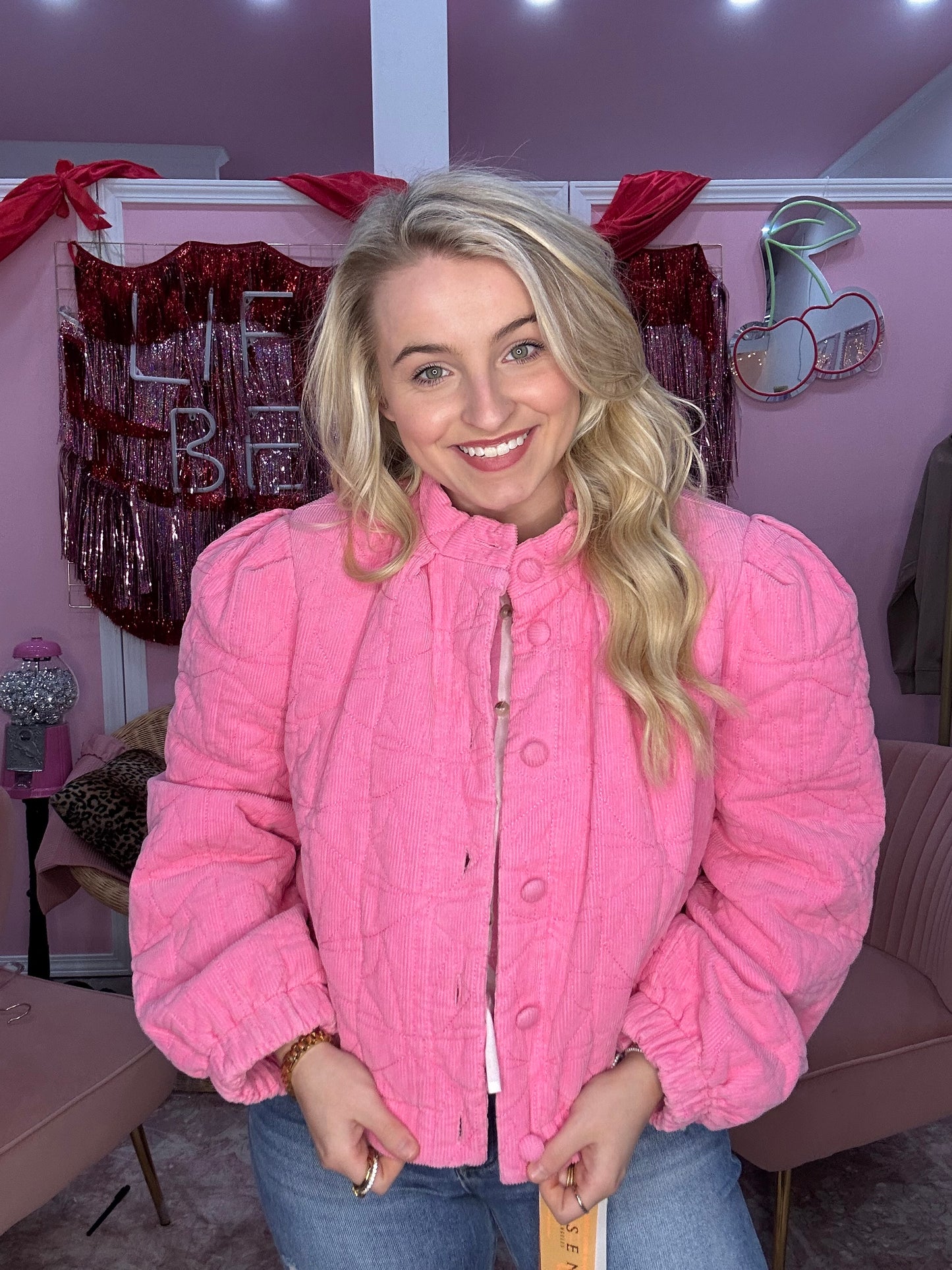 Bow & Tell Quilted Jacket