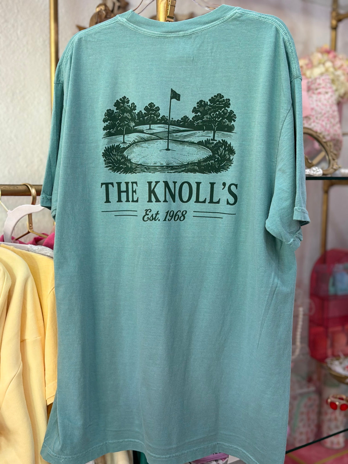 Comfort Color Seafoam Knoll's Tee