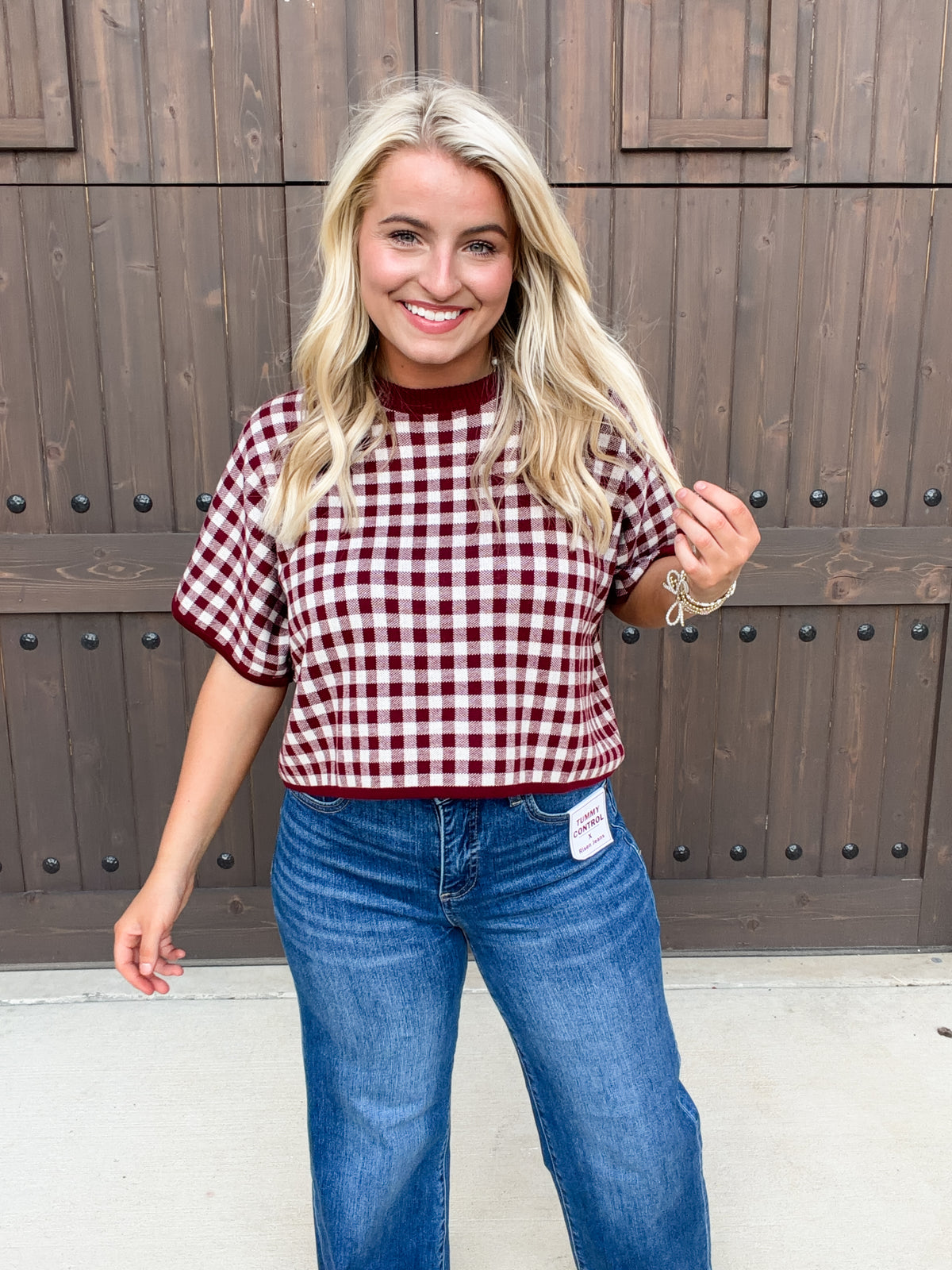 Bitsy Boxy in Maroon