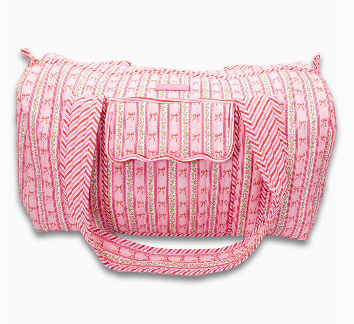 Bow Quilted Duffle Bag