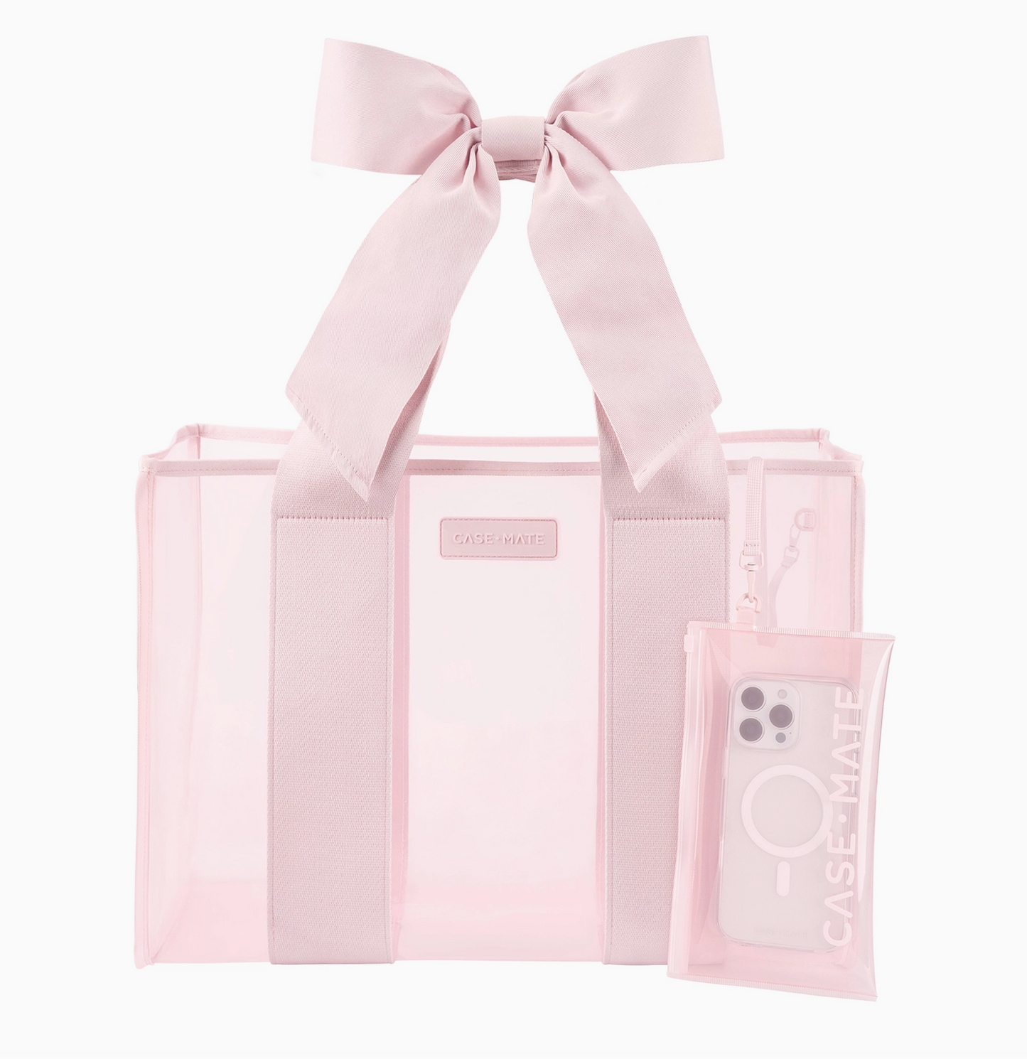 Case-Mate Ballet Pink Bow Jelly Tote