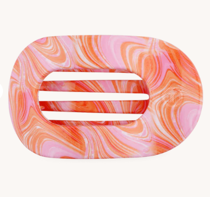 Just Keep Swimming Large Flat Round Hair Clip