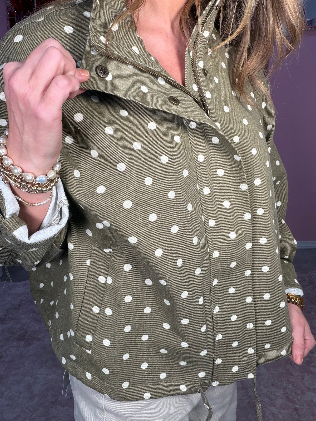 Spotted Bomber Jacket