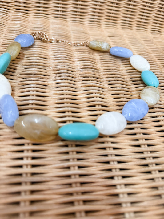 Seaglass Beaded necklace