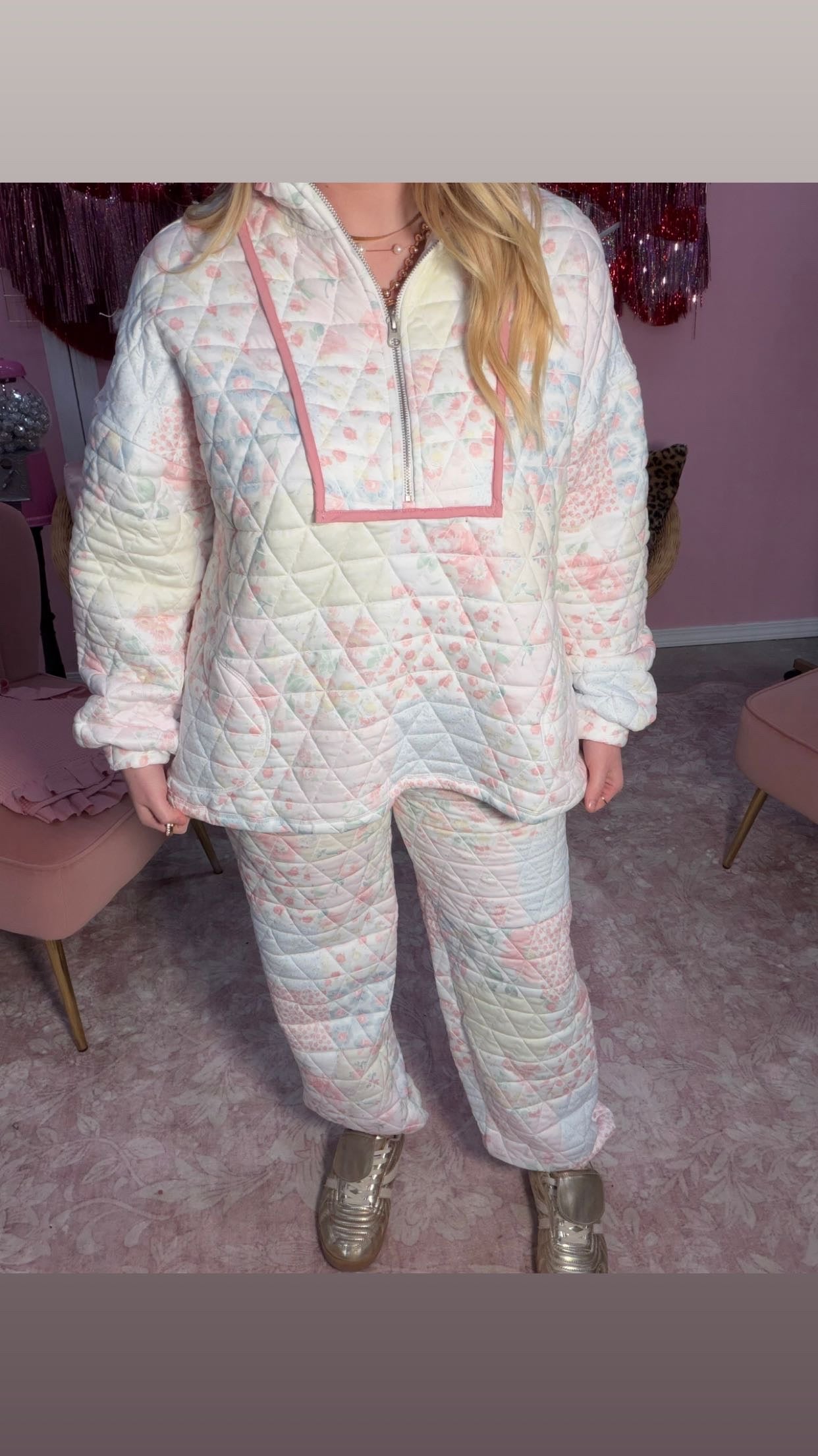 Quilted Cutie Quarter Zip