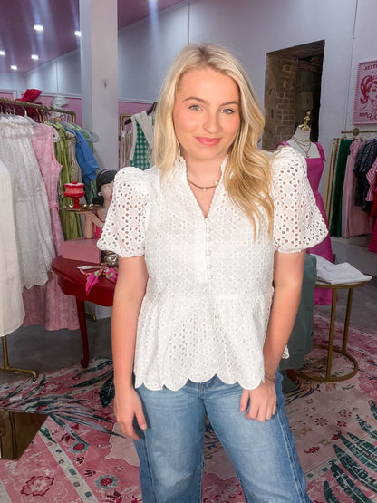 Heirloom Eyelet Top