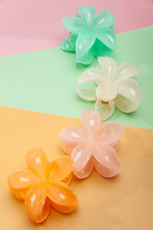 Flower Hair Claw Clips
