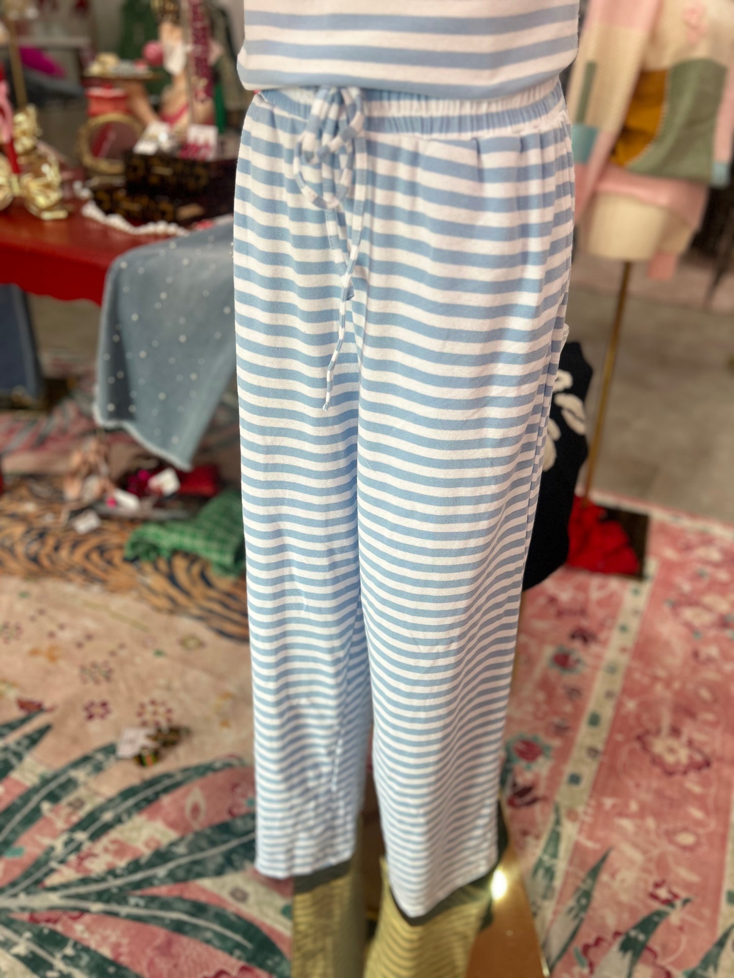 Cloudy Days Striped Pants