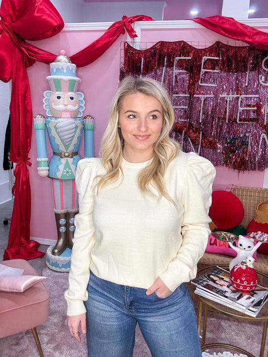 Brie Puff Sleeve Sweater