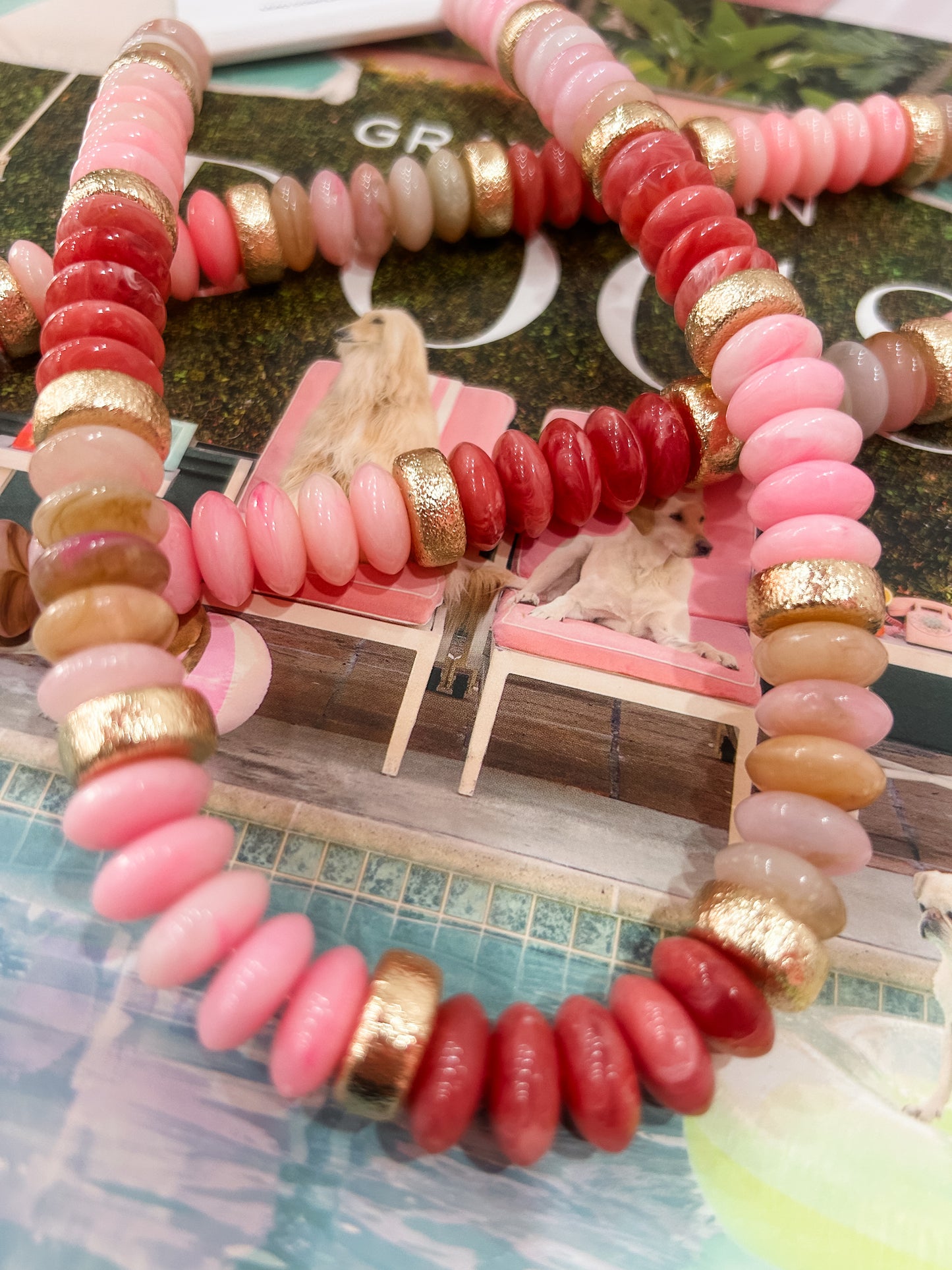 Rosé All Day Statement Necklace 17"