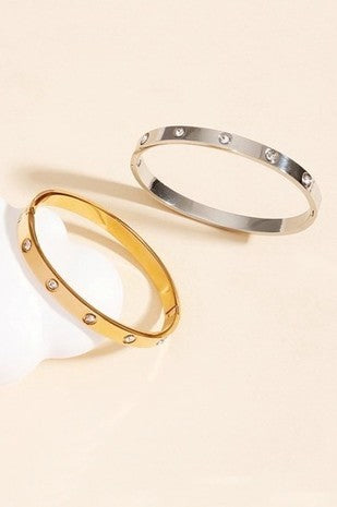18k Non-tarnish Waterproof Stainless Steel Bangle