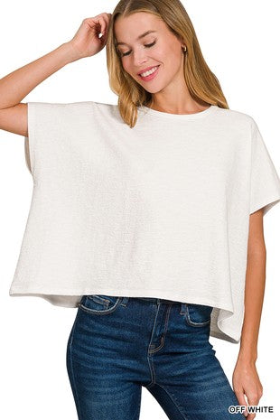 Cotton Slub Oversize Tee