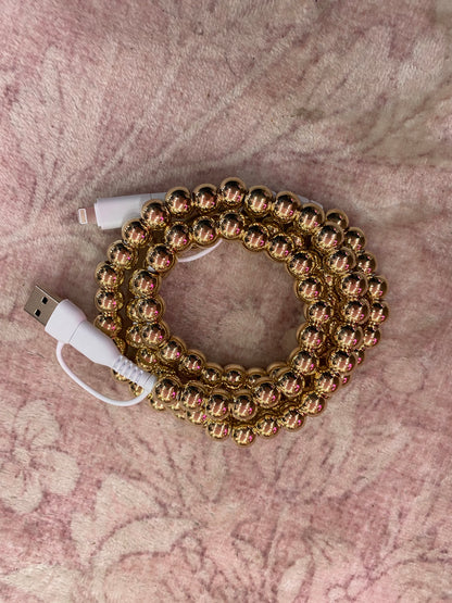 Beaded Phone Charging Cord
