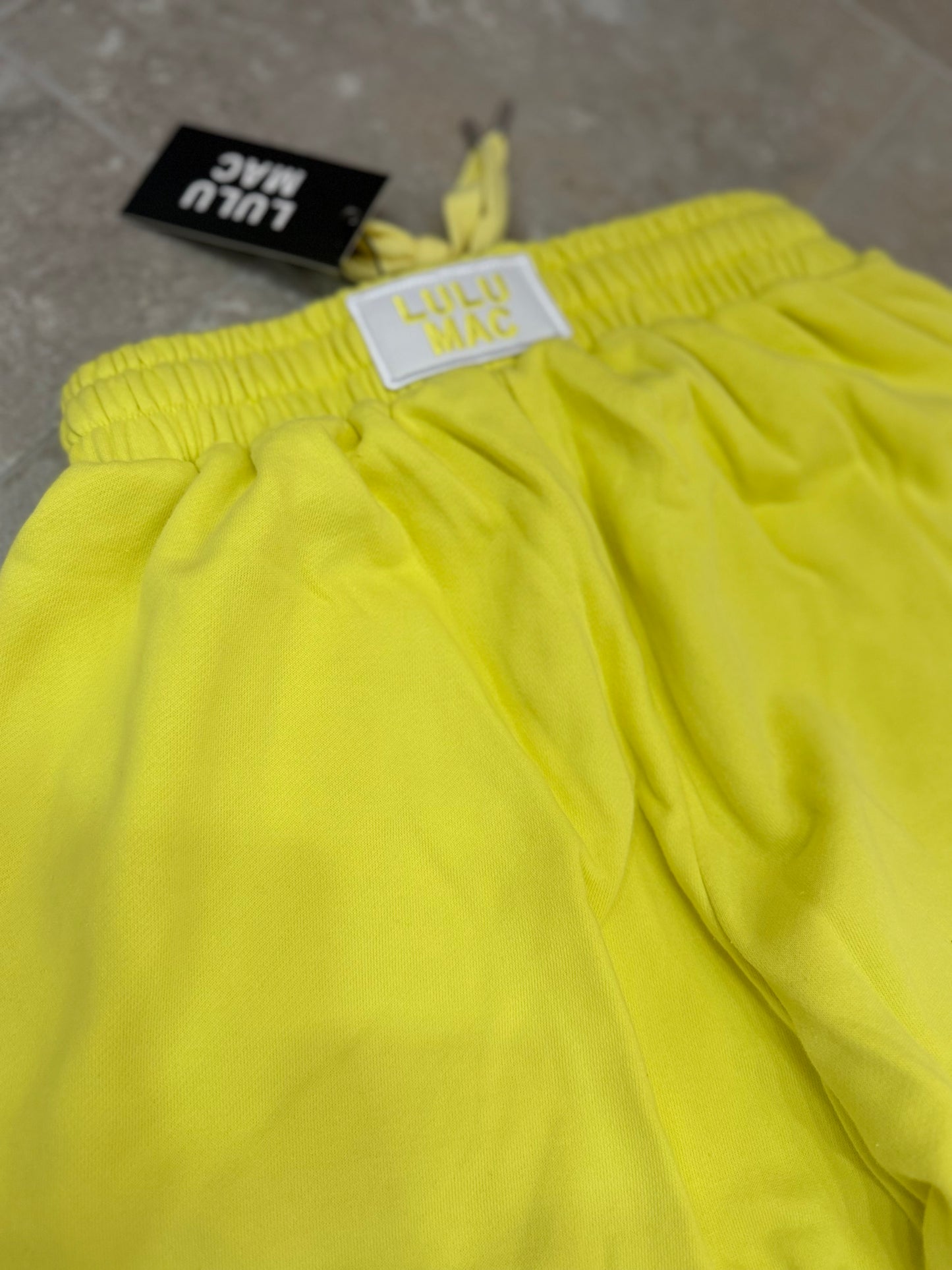 LULU MAC Terry Cloth Pant- Yellow