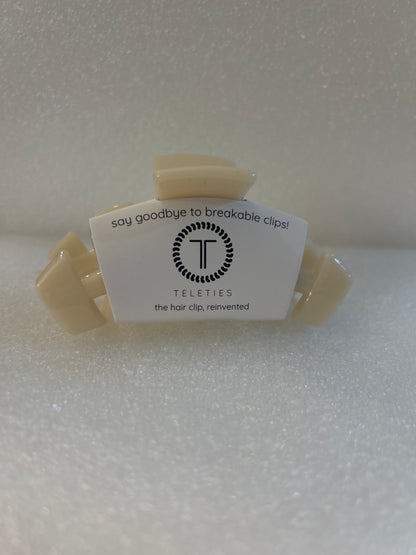 Almond Beige Medium Clip