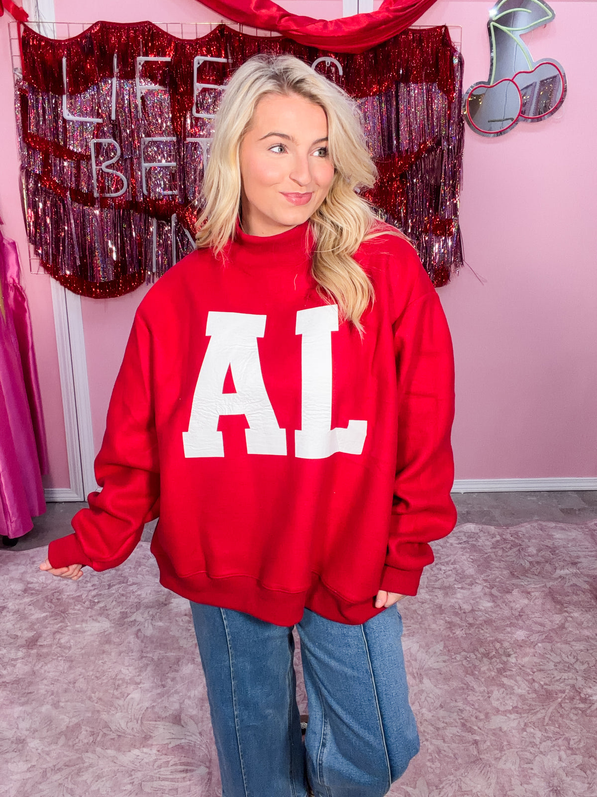 Alabama Reversible Mock Neck