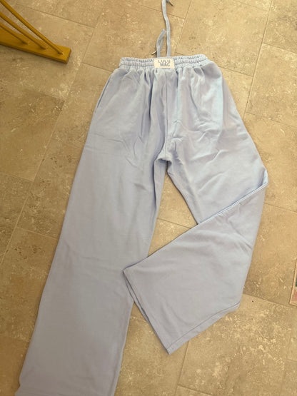LULU MAC Terry Cloth Pant- Baby Blue