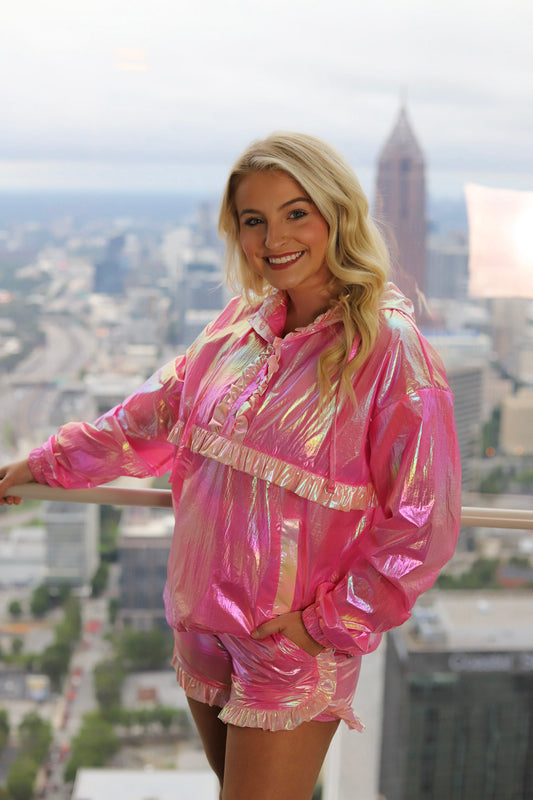 Glow Getter Hoodie And Shorts Set