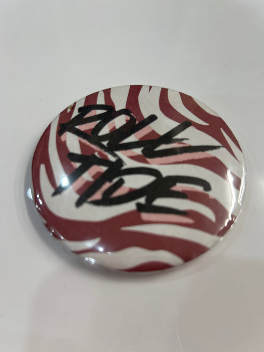 Roll Tide Zebra Button