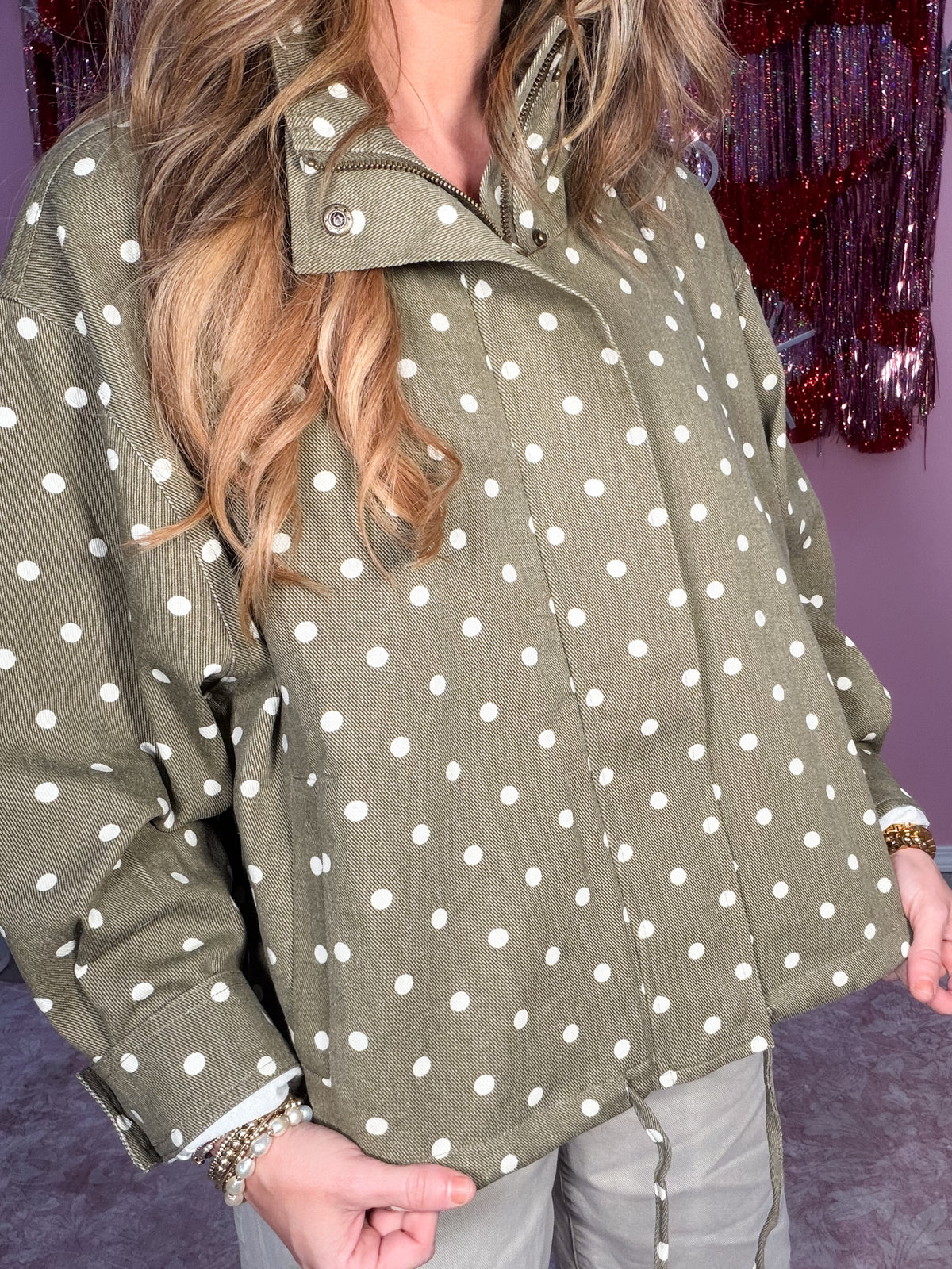Spotted Bomber Jacket