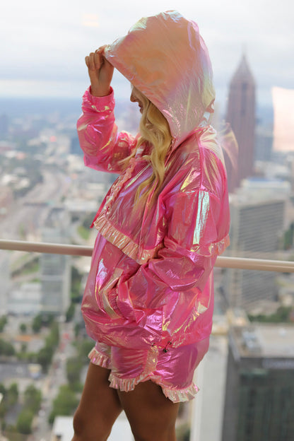 Glow Getter Hoodie And Shorts Set