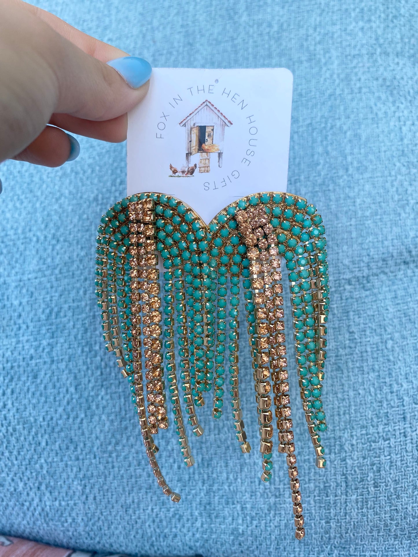 The Rhinestone Rainbow Earrings