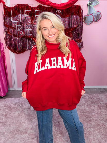 Alabama Reversible Mock Neck