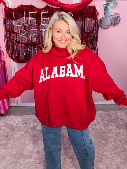 Alabama Reversible Mock Neck