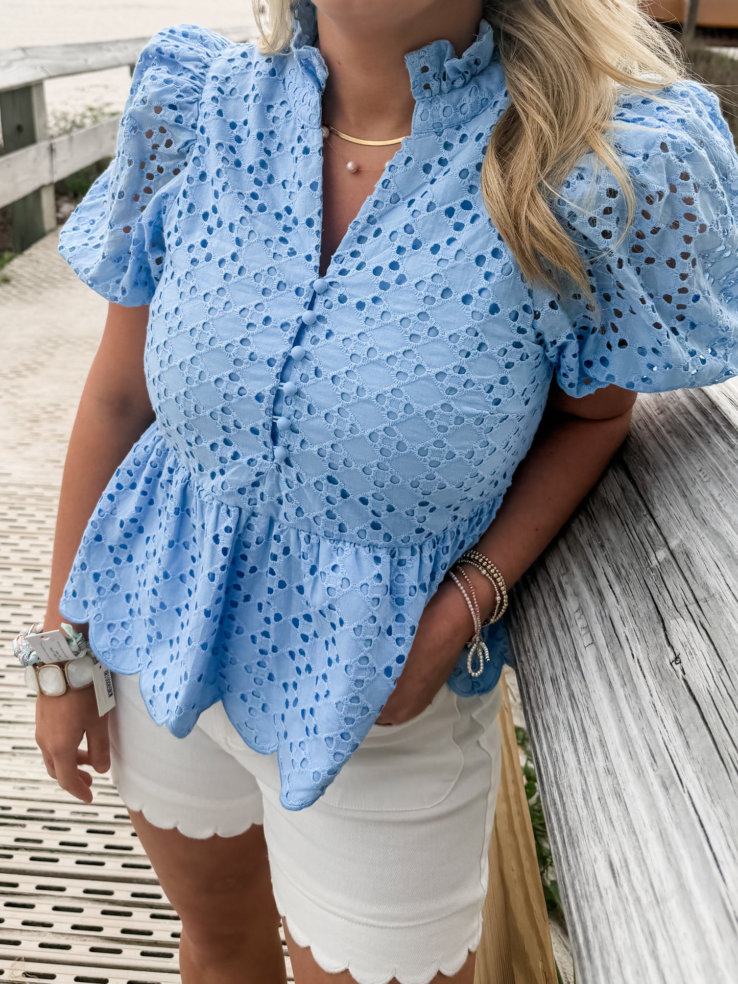 Cora - Eyelet Top