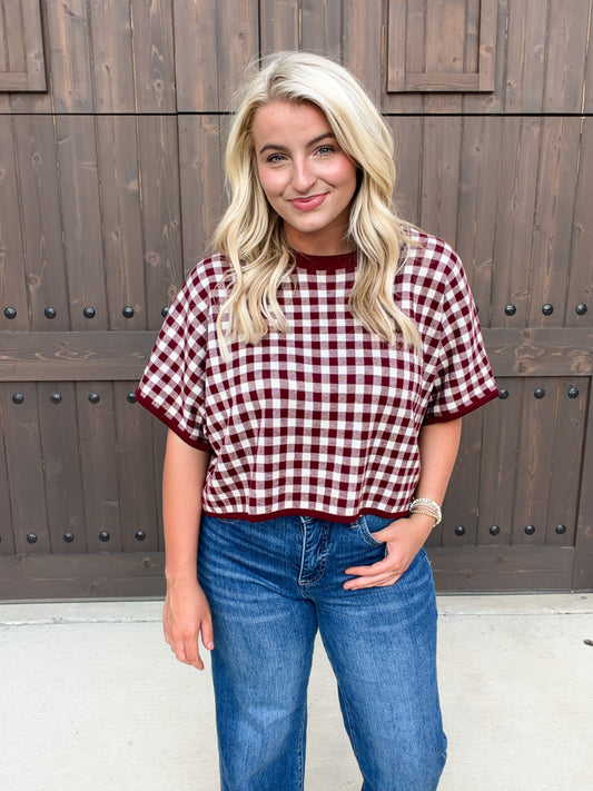 Bitsy Boxy in Maroon