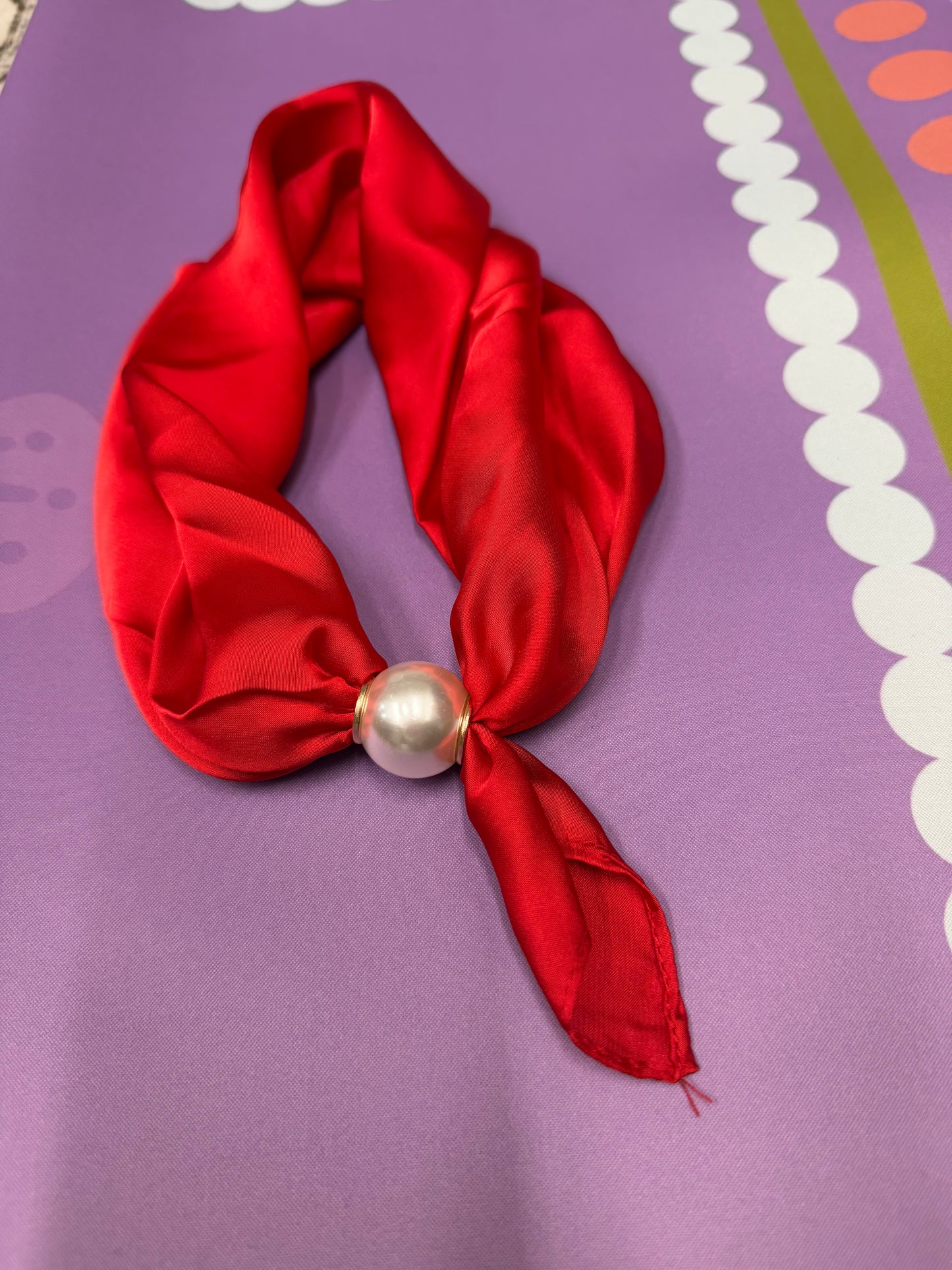 Statement Scarf - Cherry Red