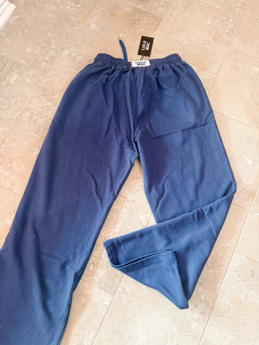 LULU MAC Terry Cloth Pant- Navy