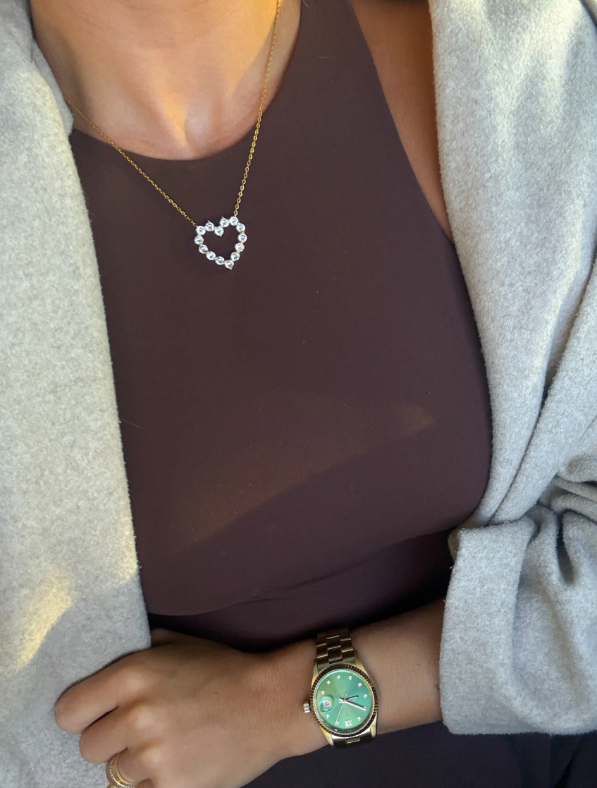 DIAMOND HEART NECKLACE