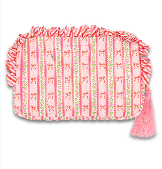 Bow Quilted Cosmo Bag