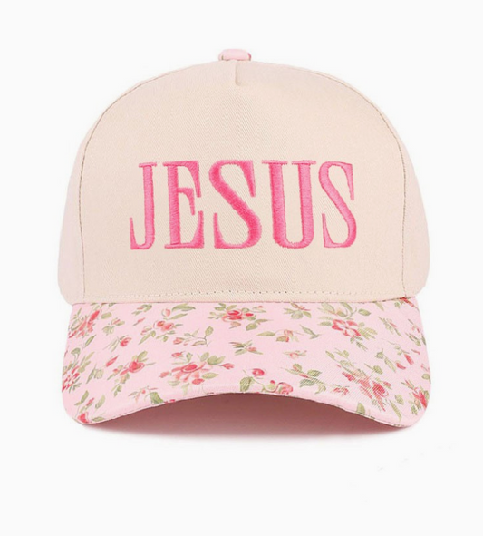 Jesus Floral Hat