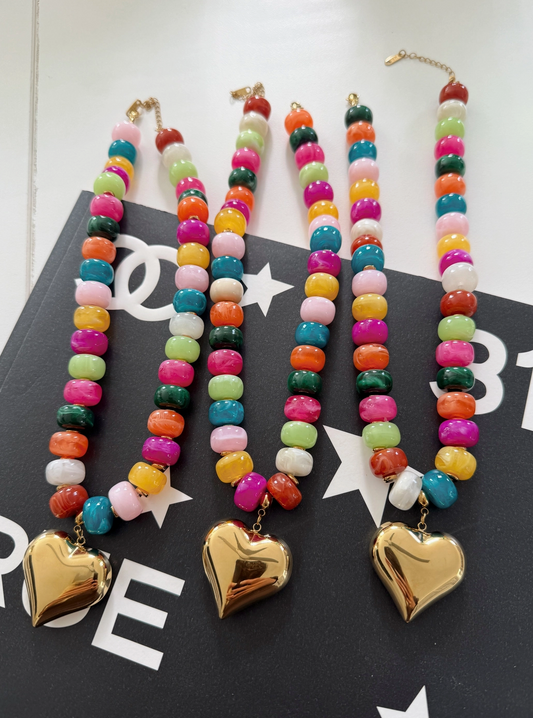 Colorful Heart Necklace