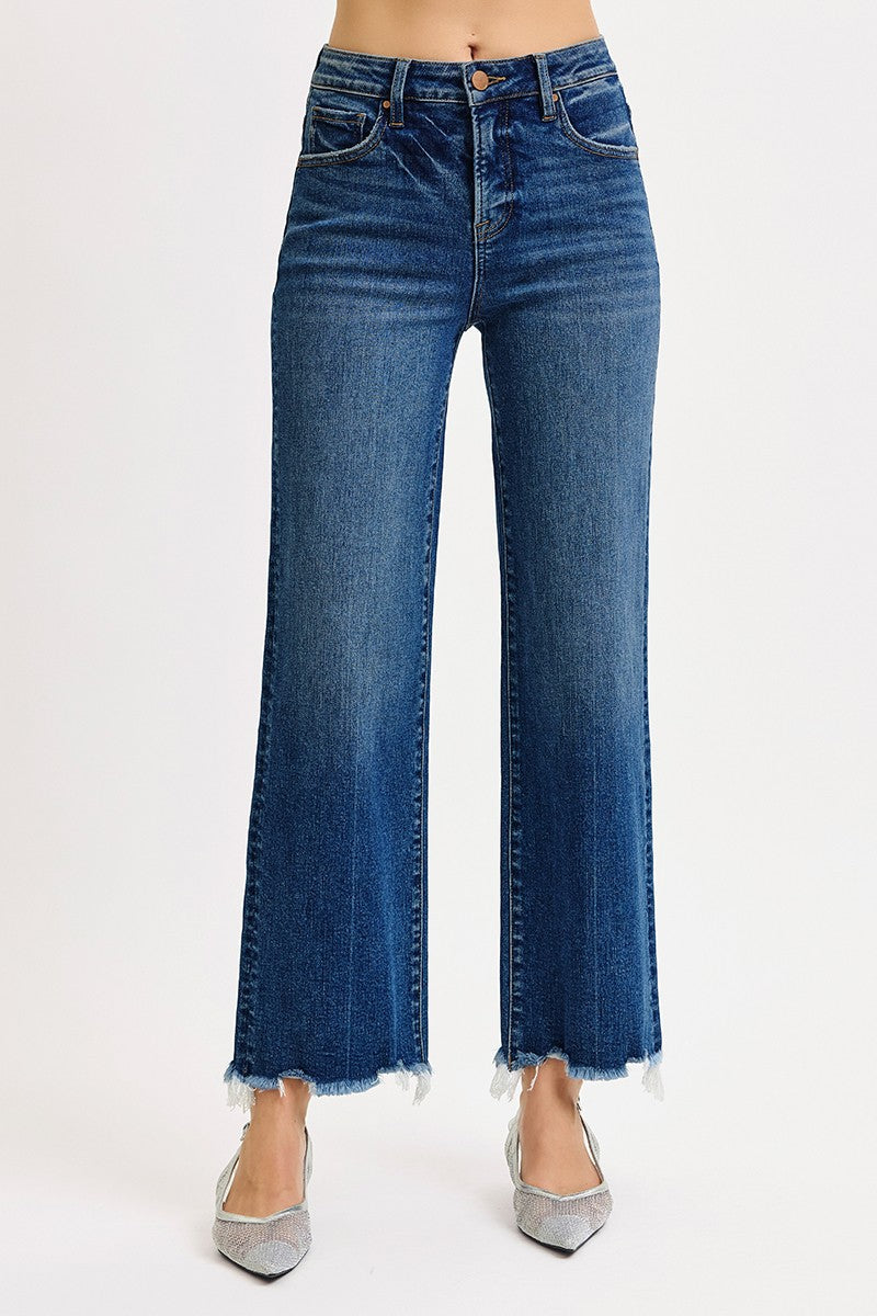 Risen Tummy Control Dark Denim Jeans