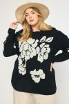 Falling Florals Plus Sweater